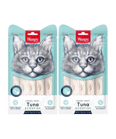 Wanpy Cat treat for delicate tuna puree and cod x 2 pcs