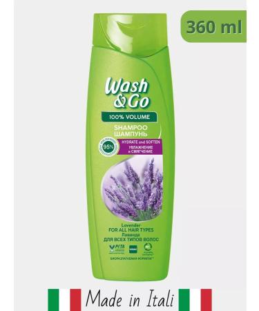 wash & go Shampoo for all types of hair with lavender aroma 360 ml