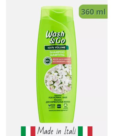 wash & go Shampoo for normal hair with jasmine aroma 360 ml