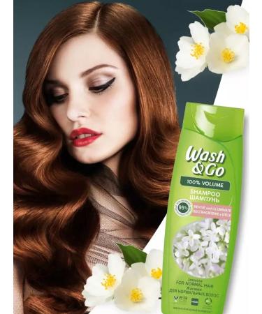 wash & go Shampoo for normal hair with jasmine aroma 360 ml - Buy Online on GoSupps.com