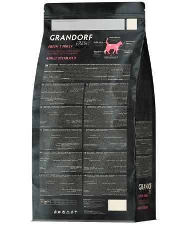 Grandorf Dry Fresh feed of sterilized cats turkey battles 0.4 kg - Buy Online on GoSupps.com