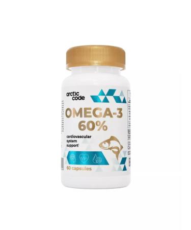 Arctic Code Omega-3 60% for the brain and immunity of children 14+ and adults - Buy Online on GoSupps.com