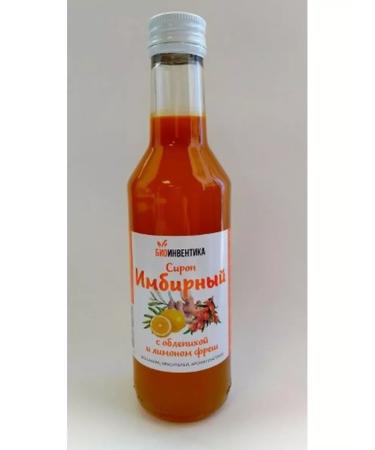 Bioinventika LLC Ginger syrup with sea buckthorn and lemon Fresh 250ml - 3 pcs