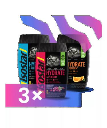 Isostar 3 banks of Isotonic H&P Grapefruit Cranberry Orange