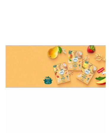 Frutonyanya Oatmeal porridge with pieces of apples and strawberries 200g 2 pcs - Buy Online on GoSupps.com