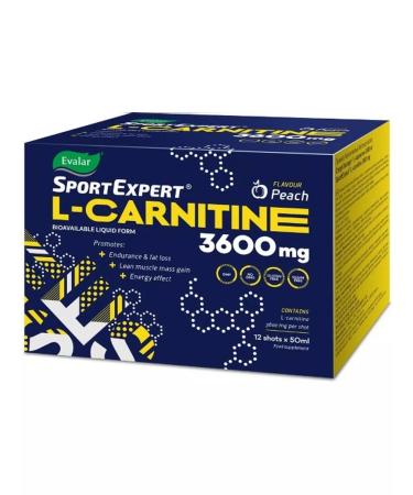 Evalar JSC Sportspert L-carnitine 3600mg 50ml N12 Flak - Buy Online on GoSupps.com