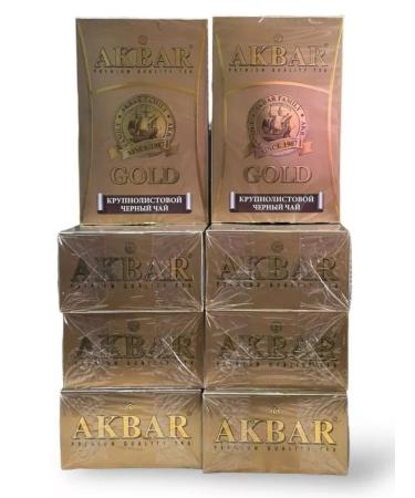 Tea black Akbar Gold Bolsolistova 8 pcs 250 g