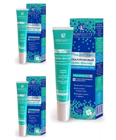Novosvit Hyaluronic cream filler for the skin around the eyes 20 ml 3pcs