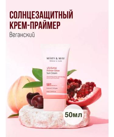 MARY&MAY Vegan Primer Glow Sun Cream SPF50+PA ++++