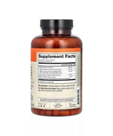 NatureWise Kurkumin from organic turmeric 180 vegan capsules - Buy Online on GoSupps.com