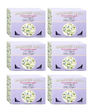 CRIMEAN BOUQUET Sedering tea drink 40 bags 6 pcs