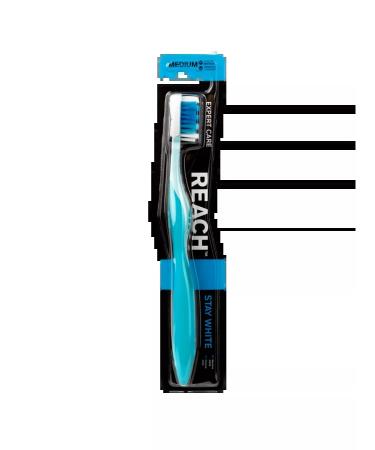 REACH STAYHITE WHITE tooth whiteness of teeth of medium stiffness - Buy Online on GoSupps.com