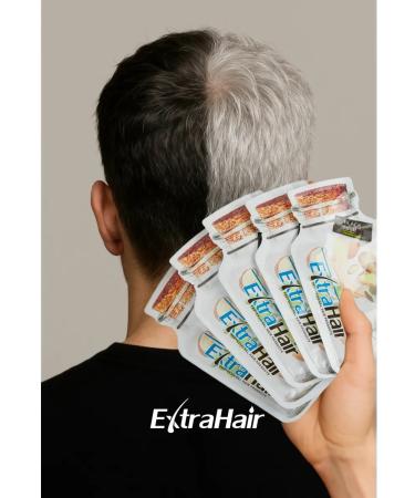 Extra Hair Hair and beard dye from gray hair 1 piece 30 ml - Buy Online on GoSupps.com