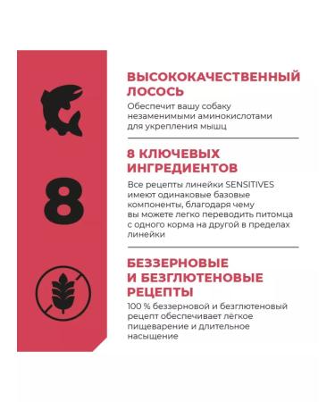 GO'KITCHEN Dry Bezern Bezern Sensitive food for dogs with salmon 5.44 kg - Buy Online on GoSupps.com