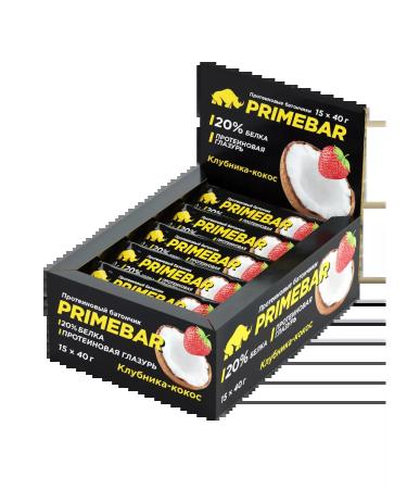 Prime Kraft Protein Baton PrimeBar - strawberry coconut 15 pcs 40g - Buy Online on GoSupps.com