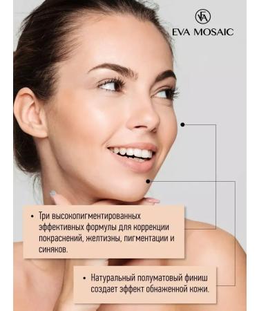 EVA Mosaic Naked Effect Concealer Tonal Conceler 3.8 ml - Buy Online on GoSupps.com