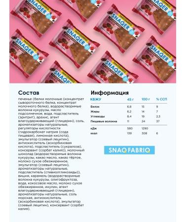 Snaq Fabriq Protein cookies in chocolate without sugar 10pcs x 45 g - Buy Online on GoSupps.com