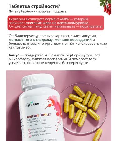 GREEN FLOW Berberin 500 mg for weight loss - Buy Online on GoSupps.com