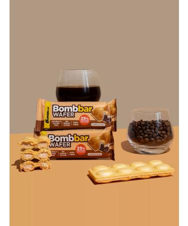 BombBar Protein bars - sugar waffles 12pcs x 32g - Buy Online on GoSupps.com