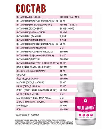 And the plus Vitamins for women Multoti Wumen Bad USA - Buy Online on GoSupps.com
