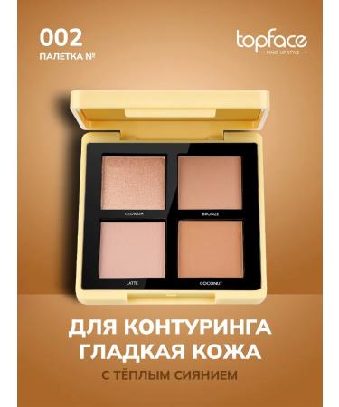 TopFace Maestro Academy 3 Palette in 1 circuit highlighter bronzer