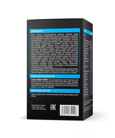 VPLAB Vitamins Complex Ultra Men's Sport for men 90 capsules - Buy Online on GoSupps.com