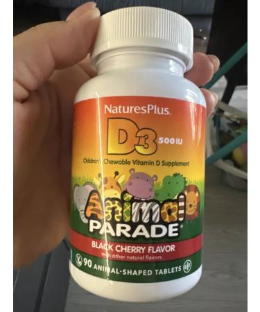 Nature's Plus Vitamin D3 for children 90 tablets 500 mg. - Buy Online on GoSupps.com
