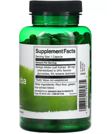 Swanson Ginkgo Biloba Ginkgo Biloba - Buy Online on GoSupps.com