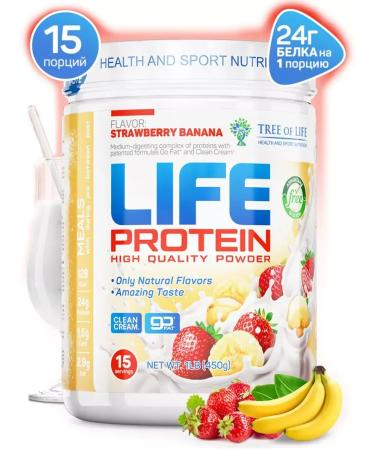 Tree of Life Protein 450 g strawberries-Banan