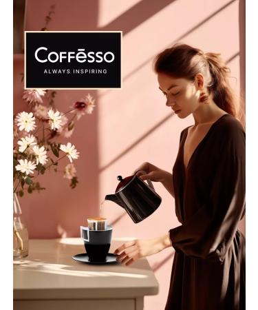 COFFESSO Ground coffee in drip packets for quick cooking 20 pcs - Buy Online on GoSupps.com