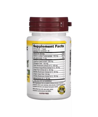 NutriBiotic Defense plus vitamins for immunity 45 tablets - Buy Online on GoSupps.com
