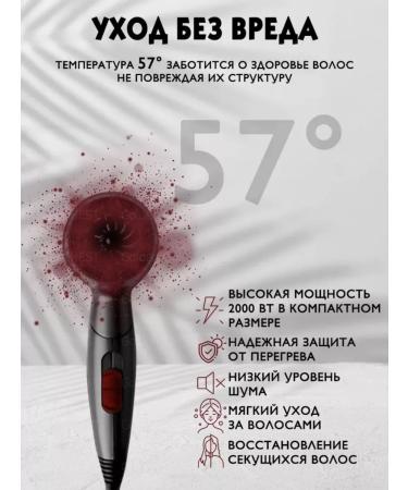 Golden Chest Professional road folding hair dryer with nozzles - Buy Online on GoSupps.com