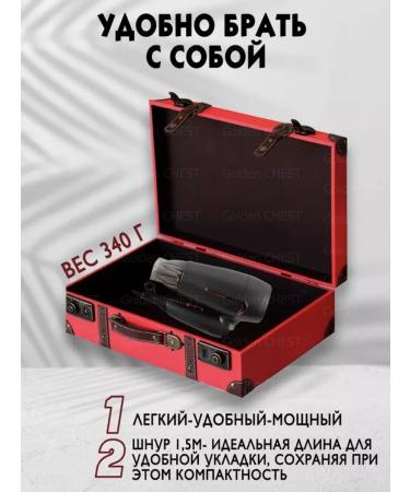 Golden Chest Professional road folding hair dryer with nozzles - Buy Online on GoSupps.com