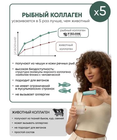 VELCOL COLLAGEN Living sea collagen peptide - Buy Online on GoSupps.com