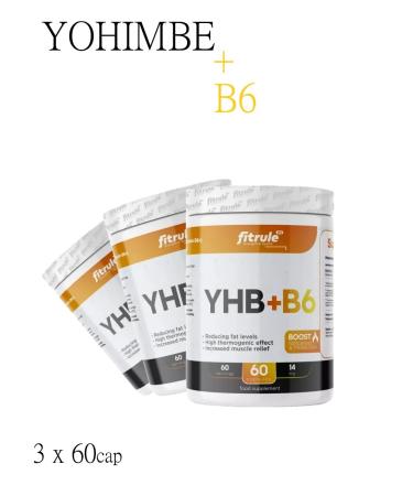 Fitrule 3 pcs Yohimbe 60pcs yokhmib fat burner Testobuster