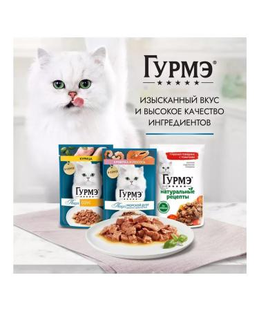 Gourmet Wet dimensional recipes for cats salmon 75 g 5 pcs - Buy Online on GoSupps.com