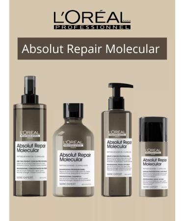 L'Oreal Professionnel L'REAL ABSOLUT Repair Molecular Shampoo 300ml - Buy Online on GoSupps.com