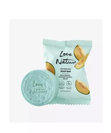 RAYYAN soap with organic coconut water and melons Love Nature - Buy Online on GoSupps.com