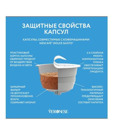 Veronese CAPPUCCINO COCONUT-MILK Chocolate Dolce Gusto 120 capsules - Buy Online on GoSupps.com