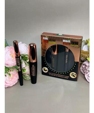Luxury cosmetics Set of mascara Black and eyeliner