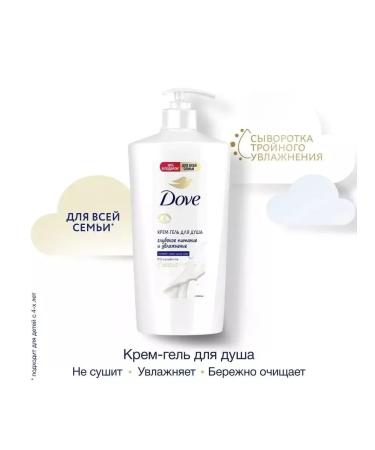 DOVE Shower gel cream gives a moisturizer 610 ml 2 pcs - Buy Online on GoSupps.com