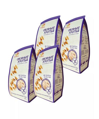 Stashevskoe Oatmeal flakes from a holorez oats without gluten 4pcs 375g