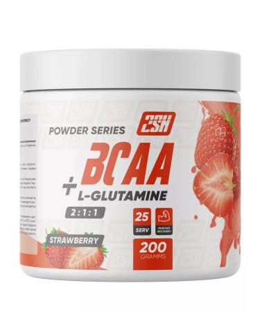 2SN BCAA amino acid Glutamine strawberries 200g - Buy Online on GoSupps.com