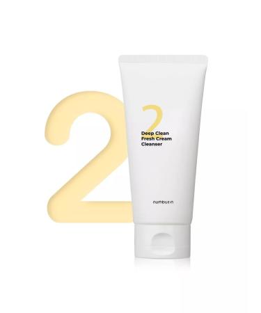 Numbuzin Cream foam no. 2 Deep Clean Fresh Cream Cleanser 120 ml - Buy Online on GoSupps.com