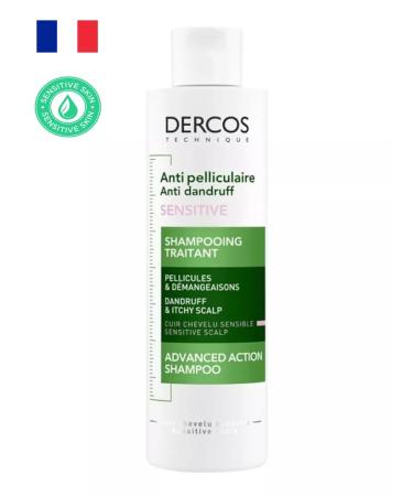 VICHY Dercos shampoo against dandruff for feelings. Heads of 200ml