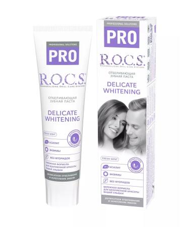 ROCS Toothpaste Pro Pro delicate bleaching Fresh Mint 135 g - Buy Online on GoSupps.com