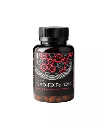 Iron HEALAT BISGLICINATE IRON FERRUM 15 Vitamins 60 capsules - Buy Online on GoSupps.com