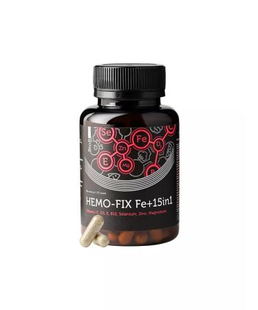Iron HEALAT BISGLICINATE IRON FERRUM 15 Vitamins 60 capsules - Buy Online on GoSupps.com