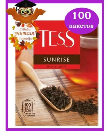 Black tea 100 packages * 1.8 g Tess Sanraise Kolodnolistovaya - Buy Online on GoSupps.com