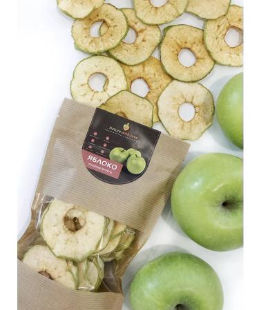 Nature with love Apple dried chips made of green apple without sugar - Buy Online on GoSupps.com